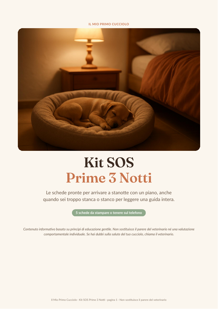 Copertina del Kit SOS Prime 3 Notti
